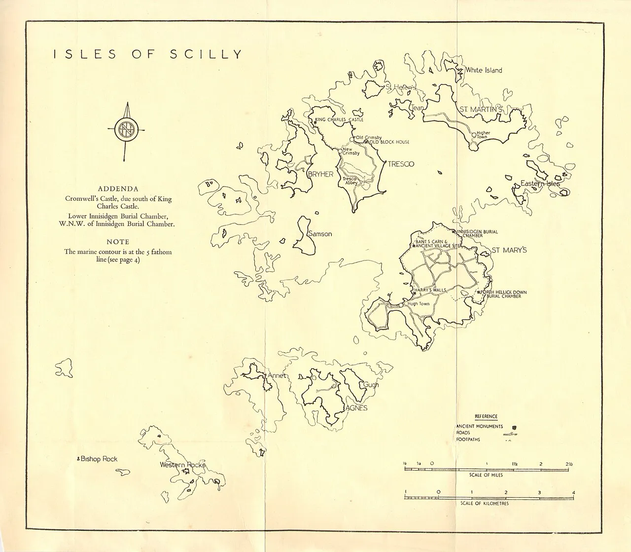 Mapa ostrva Sili