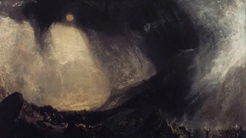 Hanibalova vojska u snežnoj oluji pri prelasku preko Alpa, slika Vilijama Tarnera