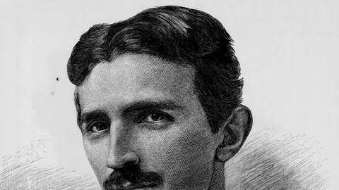 Portret Nikole Tesle iz 1894. godine, fotografa Napoleona Saronija