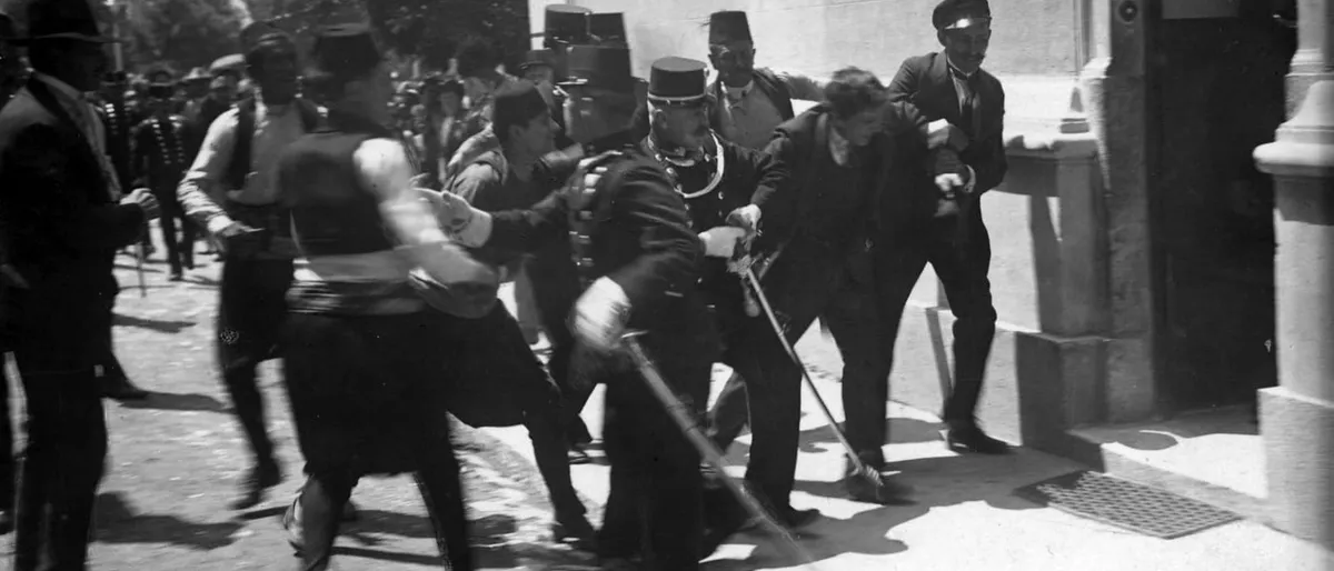 Hapšenje posle atentata u Sarajevu, 28. juna 1914. godine