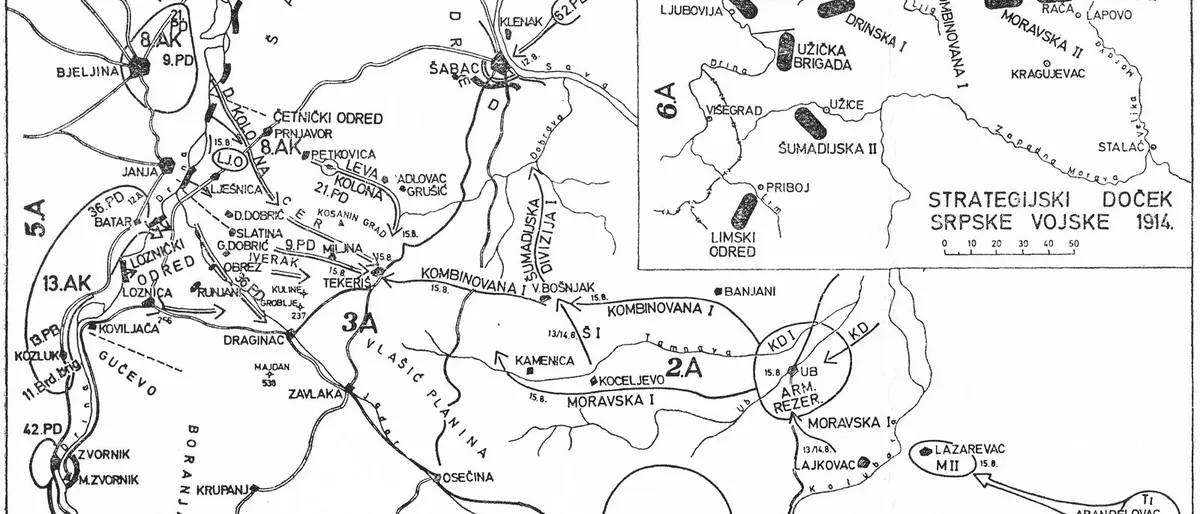 Srpska vojska u Cerskoj bici 1914. godine