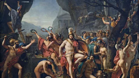 Kralj Leonida pred bitku kod Termopila, slika Žaka-Luja Davida iz 1814. godine