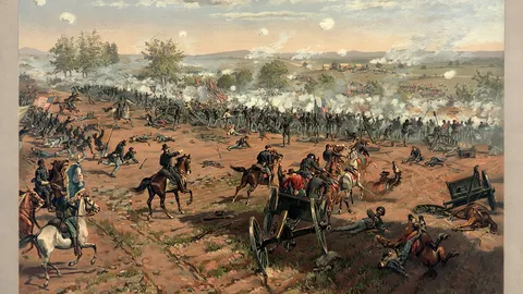 Slika bitke kod Getisburga iz 1863. godine