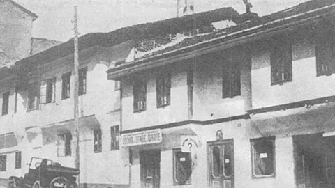 Kafana „?“ u Beogradu, fotografija s početka 20. veka