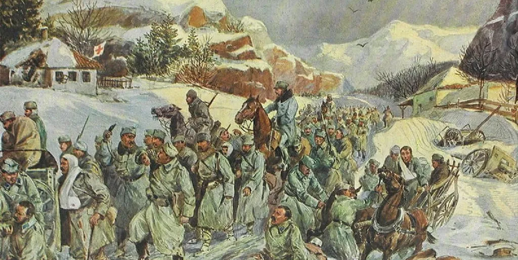 Povlačenje srpske vojske preko albanskih planina u zimu 1915. godine