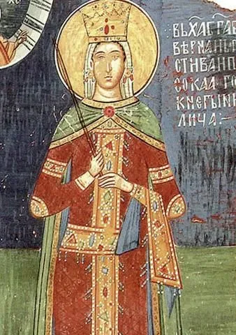 Freska kneginje Milice iz manastira Ljubostinje